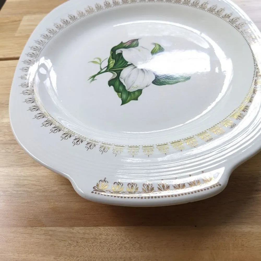 Limoges 22k Gold Trillium Platter